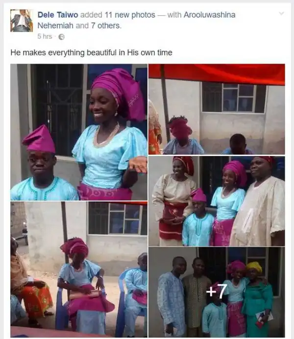 Photos: Beautiful Lady Weds RCCG Dwarf Pastor Who Is The Love Of Her Life (Must See)